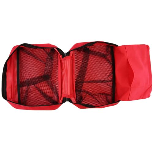 MTGHYARE Red First Aid Kit Bag Empty, Empty Travel First Aid Bag Storage Compact Survival Medicine Bag for Home Office Car Businesses Camping Kitchen Sport Outdoors