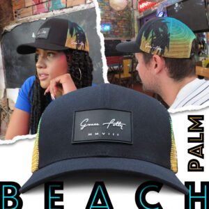 Grace Folly Trucker Hat for Men or Women- Many Cool Designs (Palm Beach)