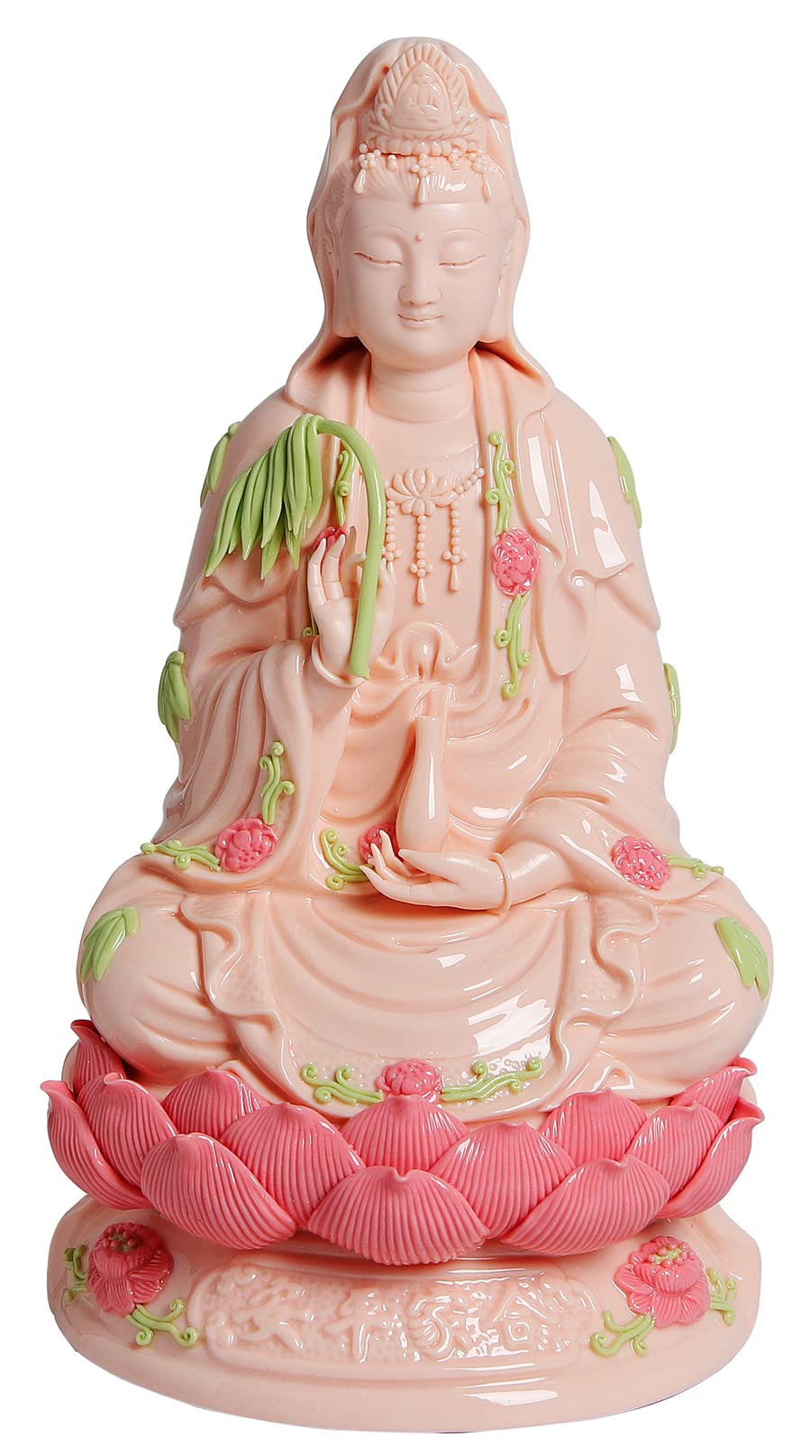 ART PARK Guan Yin Statue, Quan Yin Statue, Kwan Yin Statue, Kuan Yin Statue, Home Decor, Best Chinese Feng Shui Gifts. (11 Inches Top Ceramic Guan Yin)