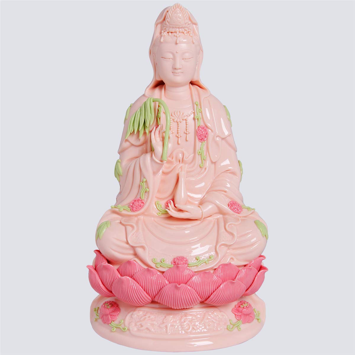 ART PARK Guan Yin Statue, Quan Yin Statue, Kwan Yin Statue, Kuan Yin Statue, Home Decor, Best Chinese Feng Shui Gifts. (11 Inches Top Ceramic Guan Yin)