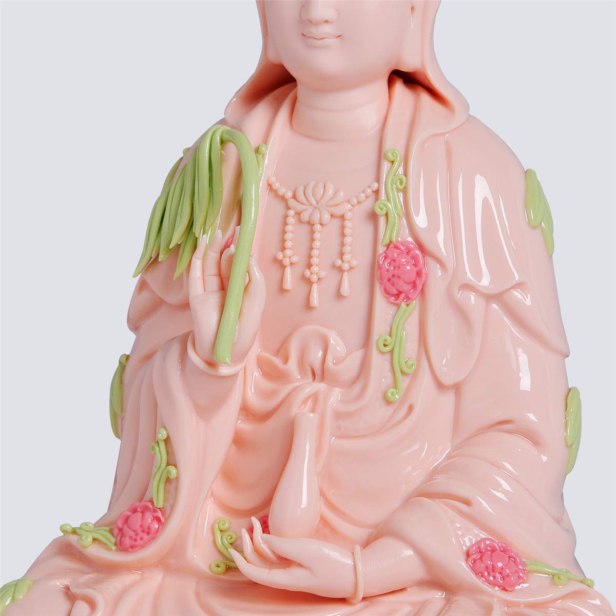 ART PARK Guan Yin Statue, Quan Yin Statue, Kwan Yin Statue, Kuan Yin Statue, Home Decor, Best Chinese Feng Shui Gifts. (11 Inches Top Ceramic Guan Yin)