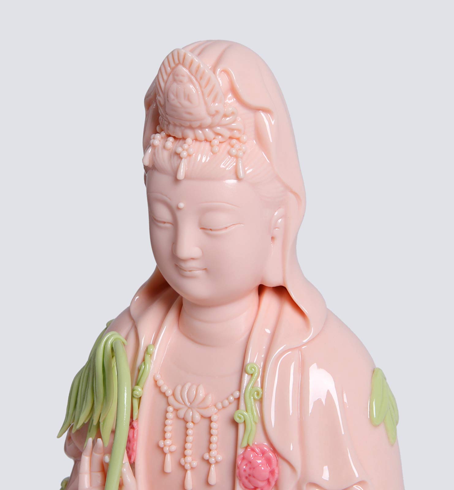 ART PARK Guan Yin Statue, Quan Yin Statue, Kwan Yin Statue, Kuan Yin Statue, Home Decor, Best Chinese Feng Shui Gifts. (11 Inches Top Ceramic Guan Yin)