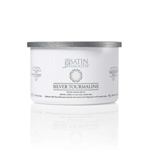 satin smooth silver tourmaline hair removal wax 14oz.