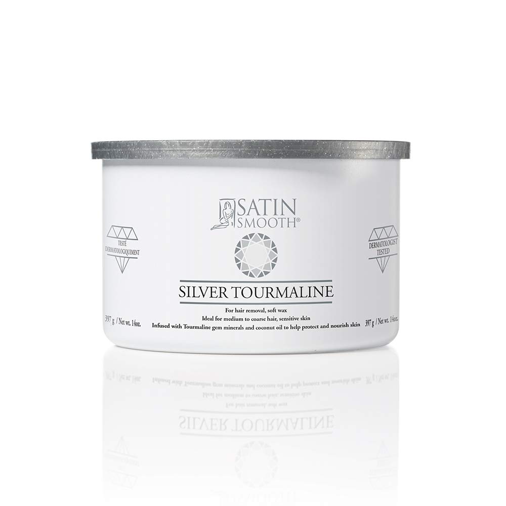 Satin Smooth Silver Tourmaline Hair Removal Wax 14oz.