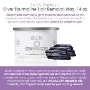 Satin Smooth Silver Tourmaline Hair Removal Wax 14oz.