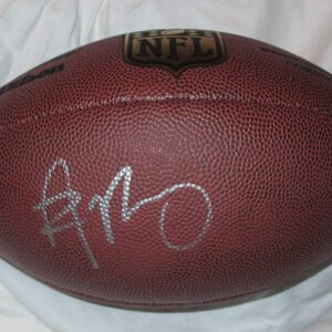 Aaron Rodgers Autographed Wilson NFL Shield Football W/PROOF, Picture of Aaron Signing For Us, Green Bay Packers, Cal Bears, Super Bowl Champion, Pro Bowl