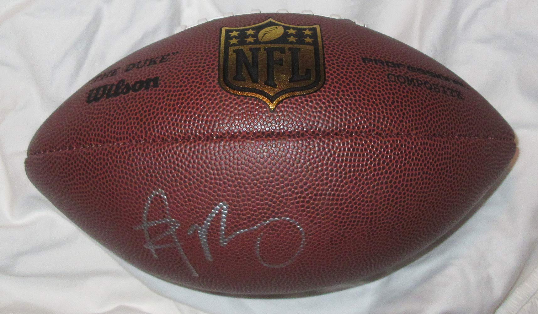 Aaron Rodgers Autographed Wilson NFL Shield Football W/PROOF, Picture of Aaron Signing For Us, Green Bay Packers, Cal Bears, Super Bowl Champion, Pro Bowl