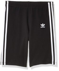 adidas originals unisex-youth cycling shorts black/white large