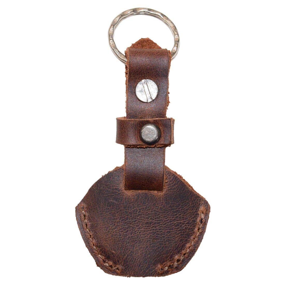 Hide & Drink, Leather Key Sleeve, Key Ring Holder, Vintage Cover, Stylish Accessories, Handmade Includes 101 Year Warranty (Bourbon Brown)