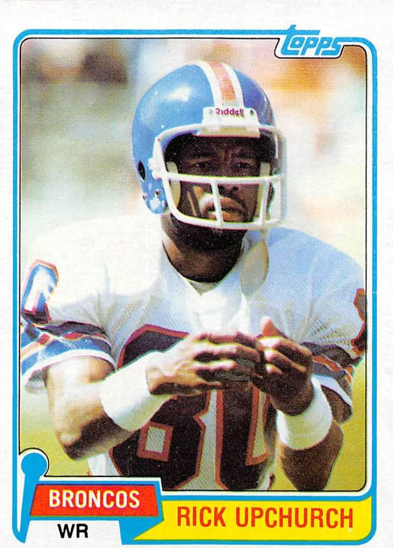 1981 Topps #82 Rick Upchurch Broncos NFL Football Card NM-MT