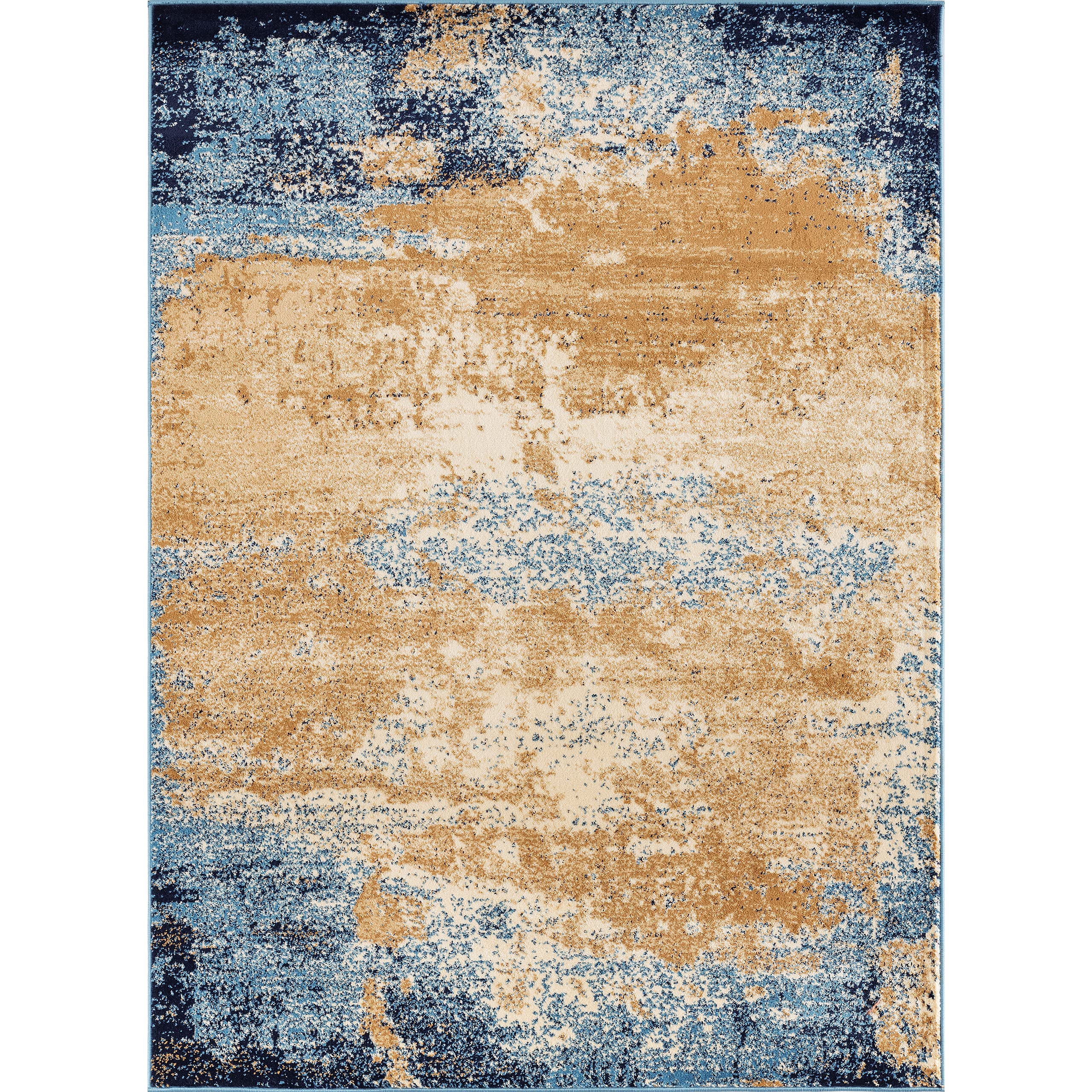 LUXE WEAVERS Howell Collection Abstract Blue 5x7 Area Rug