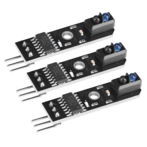 infrared tracking sensor module 1-channel infrared reflection tracking sensor module obstacle avoidance smart car black/white line detection 3 pcs