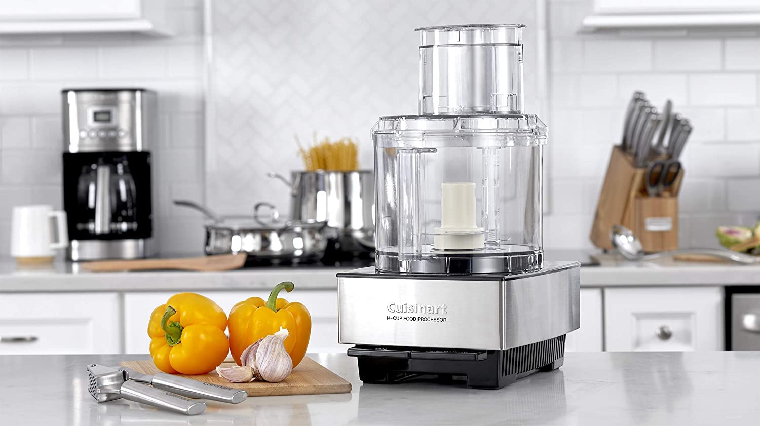 Cuisinart DFP-14BCNY 14-Cup Food Processor, Brushed Stainless Steel (Renewed)