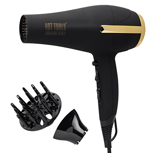 Hot Tools Pro Signature Ionic Ceramic Hair Dryer | Lightweight with Professional Blowout Results