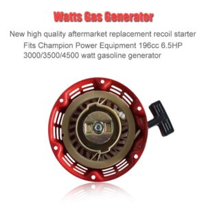 HIFROM Recoil Pull Starter Rewind Start with Bolts replacement for Champion Power Equipment 3000 3500 4000 Watts Gas Generator 46558 46561 46596 46533 46534 46535 46539 46540 46551 46553 46554 & 46555