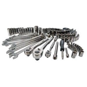 craftsman mechanics tool set, 1/4" & 3/8" & 1/2" drive, sae/metric, 121 piece (cmmt12033)