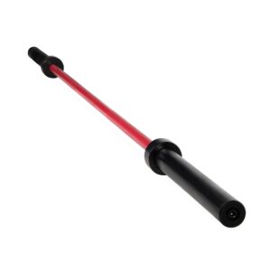 cap barbell eco 7-foot olympic bar, red