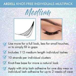 Ardell False Eyelashes Multipack Knot-Free Individuals Medium Black, 2-Pack