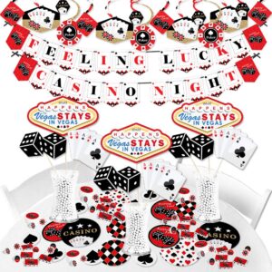 Big Dot of Happiness Las Vegas - Casino Party Supplies - Banner Decoration Kit - Fundle Bundle