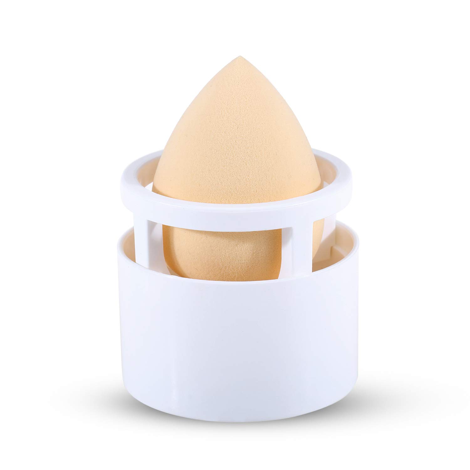 Makeup Sponge Blender Holder Travel Carrying Case Sponge Drying Rack Stand Holder Egg Powder Puff Drying Shelf Cute(NO SPONGE INCLUDED)