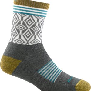 Darn Tough Women's Sobo Micro Crew Lightweight Hiking Sock (Style 1977) - Gray, Large