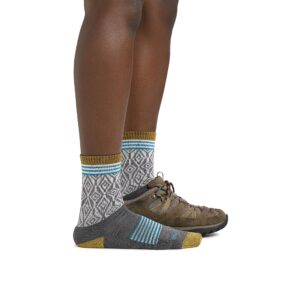 Darn Tough Women's Sobo Micro Crew Lightweight Hiking Sock (Style 1977) - Gray, Large