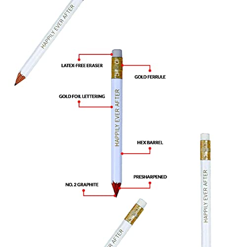 HAPPILY EVER AFTER Pencils Pre-sharpened for all Occasions