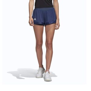 adidas women's tennis match short tech indigo large