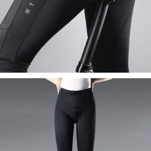 Mysenlan Women's Cycling Pants 3D Padded Bike Tights Long Compression Bicycle Pants Trousers