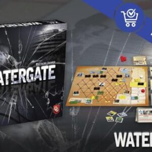 Capstone Games: Watergate, Strategy Board Game, History of Watergate Included with Game, 2-Player Game of The Year 2019, Ages 12 and Up, Cover Color May Vary