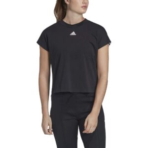 adidas women's must haves 3-stripes tee black/white large