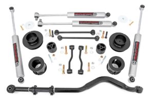 rough country 3.5" lift kit w/n3 shocks for 20-24 jeep gladiator jt 4wd - 63730