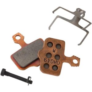sram disc brake pads - organic compound, steel backed, powerful, for level, elixir, db, and 2-piece road