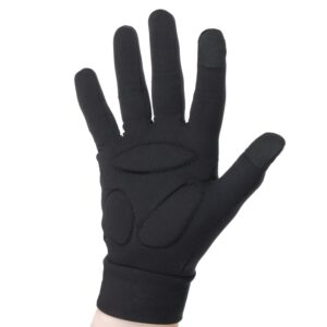 CRS Cross Padded Skating Gloves - Warm Padded Protection for Ice Skating Practice, Figure Skating Testing, Dance Competition, Roller Skating and Cheer. (Black, Youth Small- Toddler)