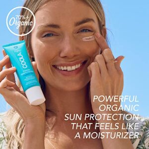 COOLA Organic Face Sunscreen SPF 50 Sunblock Lotion, Dermatologist Tested Skin Care for Daily Protection, Vegan and Gluten Free, Fragrance Free, 1.7 Fl Oz.