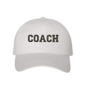 prfcto lifestyle coach baseball hat - unisex - sports coach baseball caps (white)
