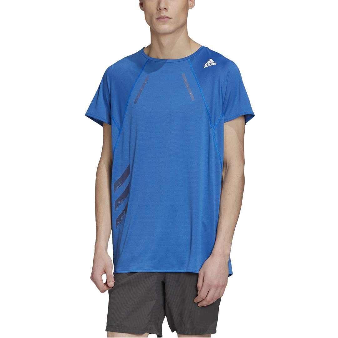 adidas Men's HEAT.RDY Tee Glory Blue Small