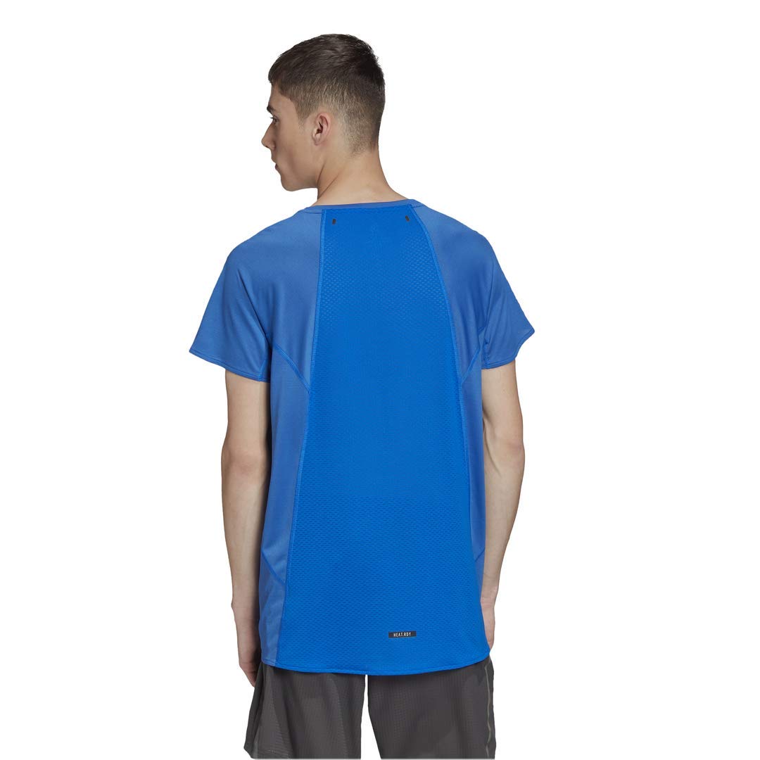 adidas Men's HEAT.RDY Tee Glory Blue Small