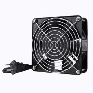 wathai ac 12038 120mm x 38mm 110v 120v dual ball metal cooling axial fan high airflow