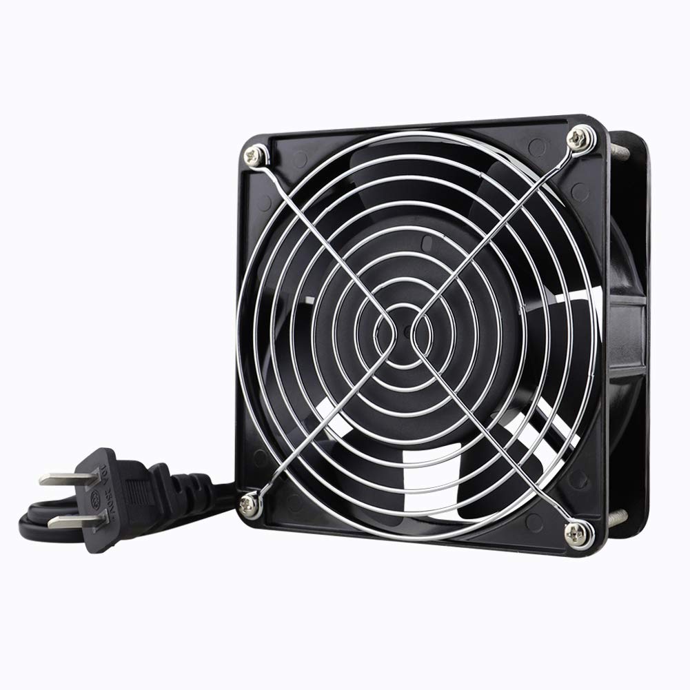 Wathai AC 12038 120mm x 38mm 110V 120V Dual Ball Metal Cooling Axial Fan High Airflow