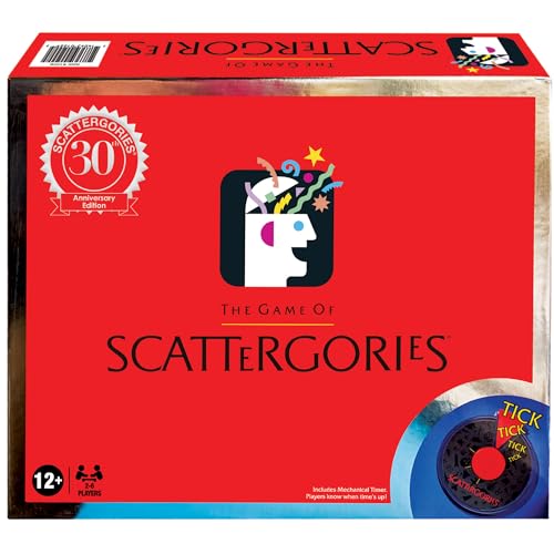 Scattergories 30th Anniversary Edition with Electronic Timer by Winning Moves Games USA, Timeless Family Game Enjoyed by Millions for ages 12 and up, 2-6 Players (1229)