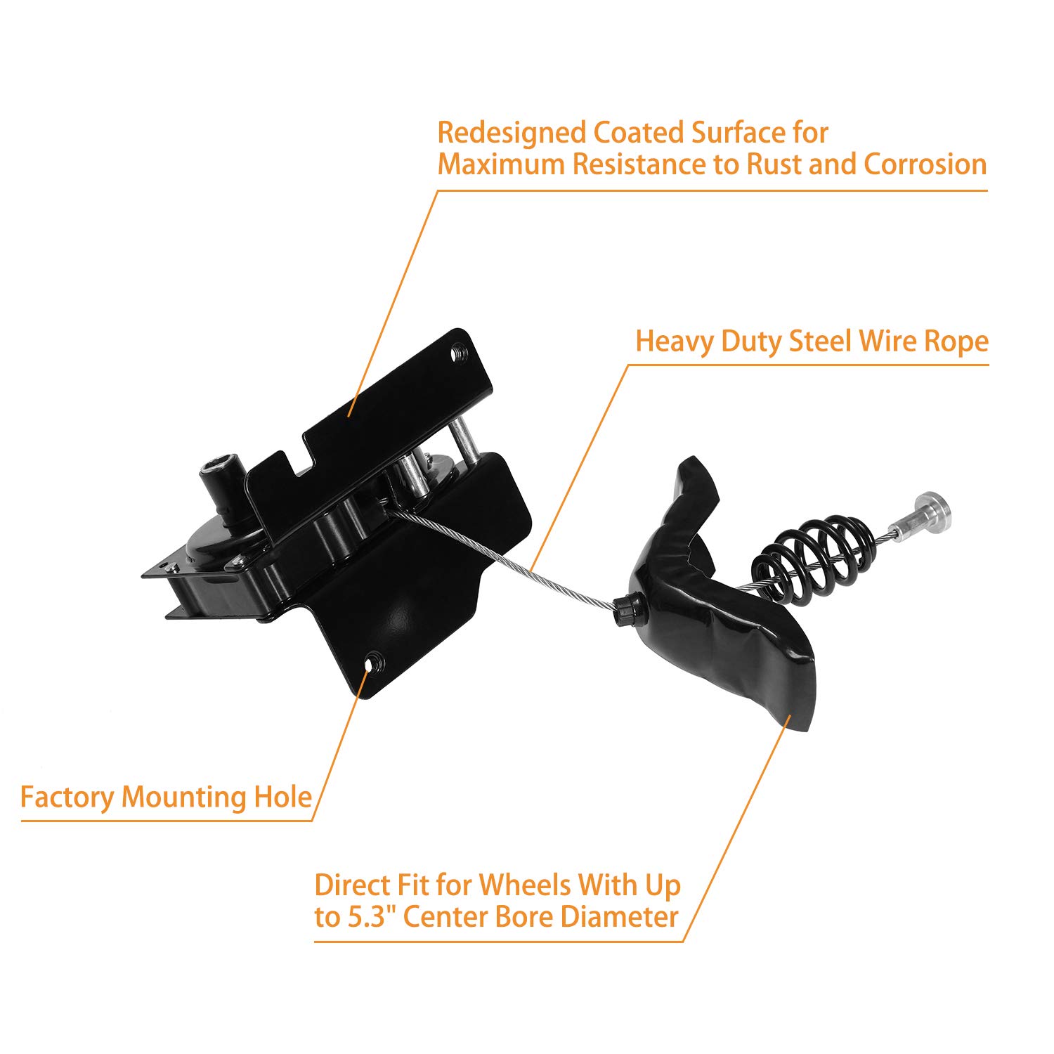 Gledewen Spare Tire Hoist Spare Tire Winch Carrier | for 1999-2007 Ford F250 F350 Super Duty F450 F550 | Replaces# 924-528, 924528, 6C3Z1A131AA, 2C3Z1A131AA, F81Z1A131AF, XC3Z1A131DA, YC3Z1A131AA