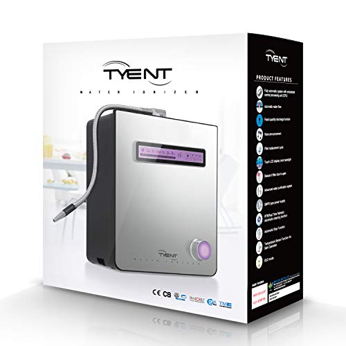 Tyent - Edge-9 Water Ionizer - Dual Filtration System - Hydrogen Enhanced Water Purification - Adjustable pH Settings with Turbo Mode - Touchscreen Interface & Auto-Flow Stop - Advanced Filtration