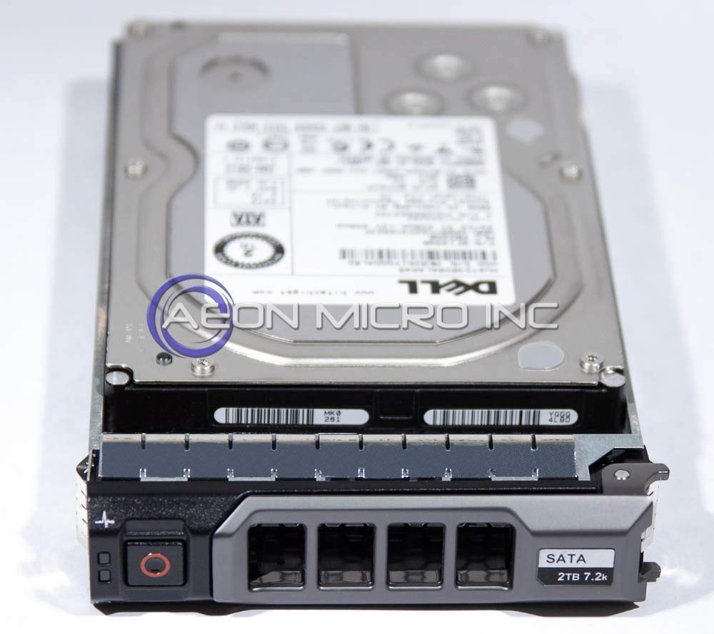 Dell - 2 TB 7200 RPM Enterprise SATA 3.5" Hard Drive for PowerEdge/PowerVault Systems. Equipped with Tray. Mfr P/N: 2G4HM (Renewed)