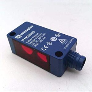 WENGLOR P1KH009 PHOTOELECTRIC Sensor, 200 MA, IP67/68, Reflex Sensor, 120 MM Range, -40 to +60 Degree C, M8 4 PIN Connection, with Background Suppression, 10-30 VDC