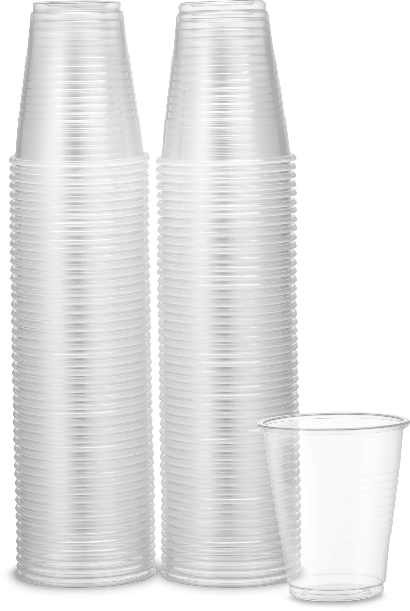 PLASTICPRO plastic Cups 5 oz Disposable Clear Beverage Tumbler (500 Count)