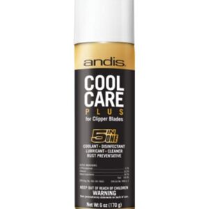 Andis Cool Care Plus 5-in-1 Clipper Spray-6oz Can, 6 Ounce (Pack of 1), Black