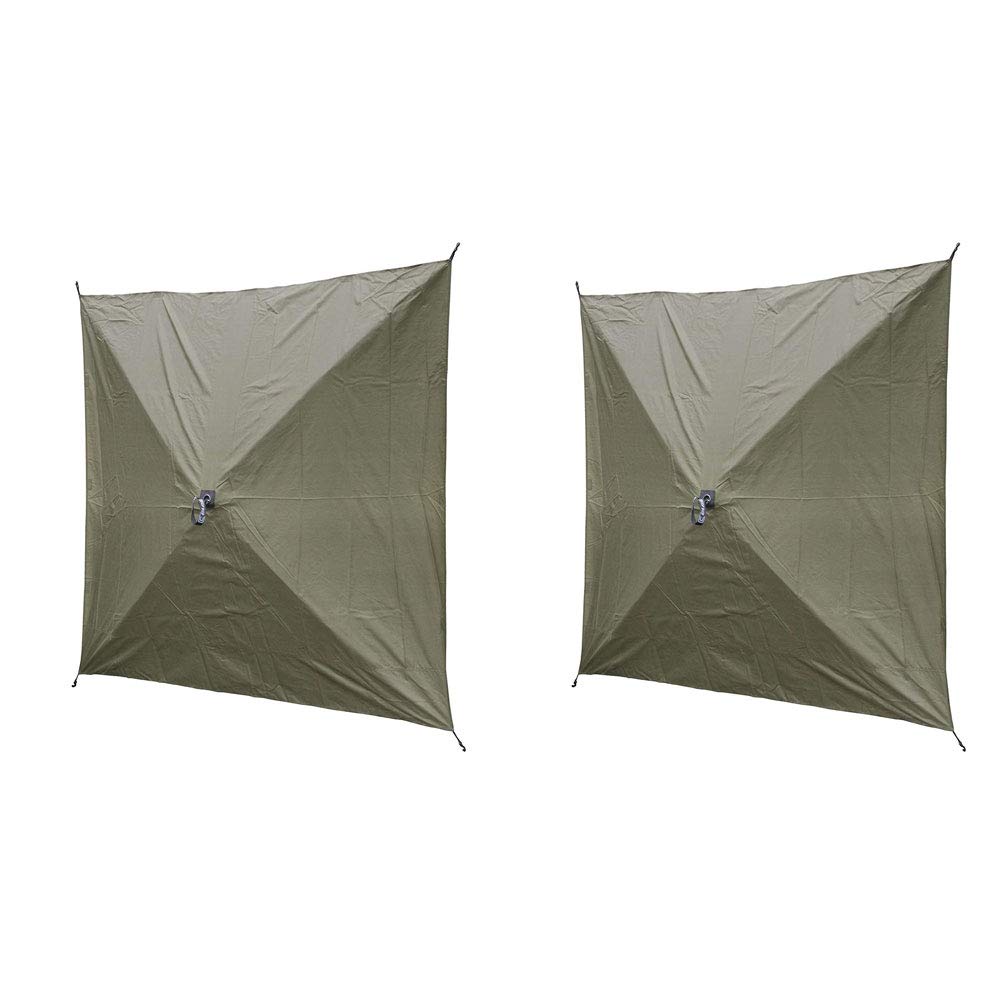 CLAM Quick Set Screen Hub Green Tent Wind & Sun Panels, Accessory Only (4 Pack)