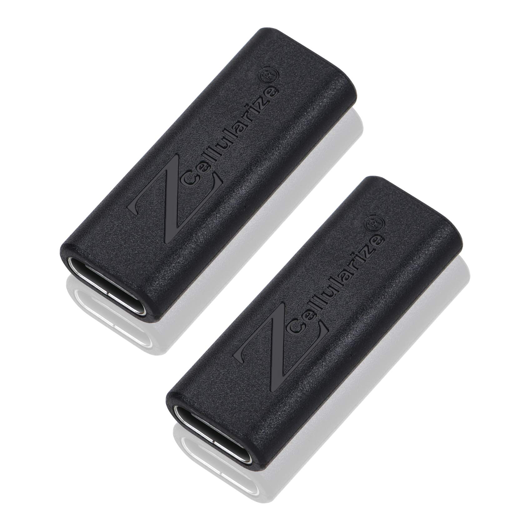 Celluliarze USB C Coupler USB C Female to Female Adapter (2 Pack) 240W 40Gbps Type C Extender Connector Video Thunderbolt 4/3 Data for Steam Deck Switch Notebook Tablet Phone