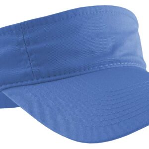 Custom Visor Hat Embroider Your Own Text Customized Adjustable Fit Men Women Visor Cap (Ultramarine)